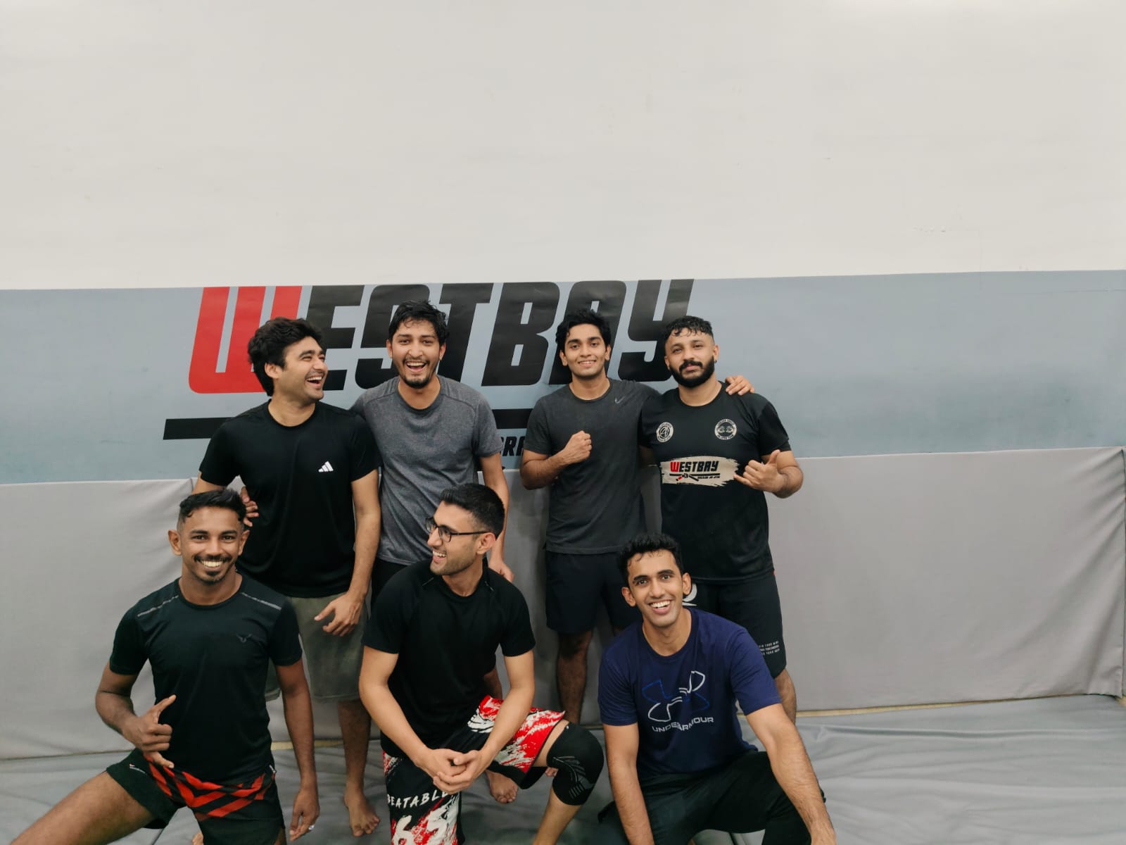 Participants training Brazilian Jiu-Jitsu
